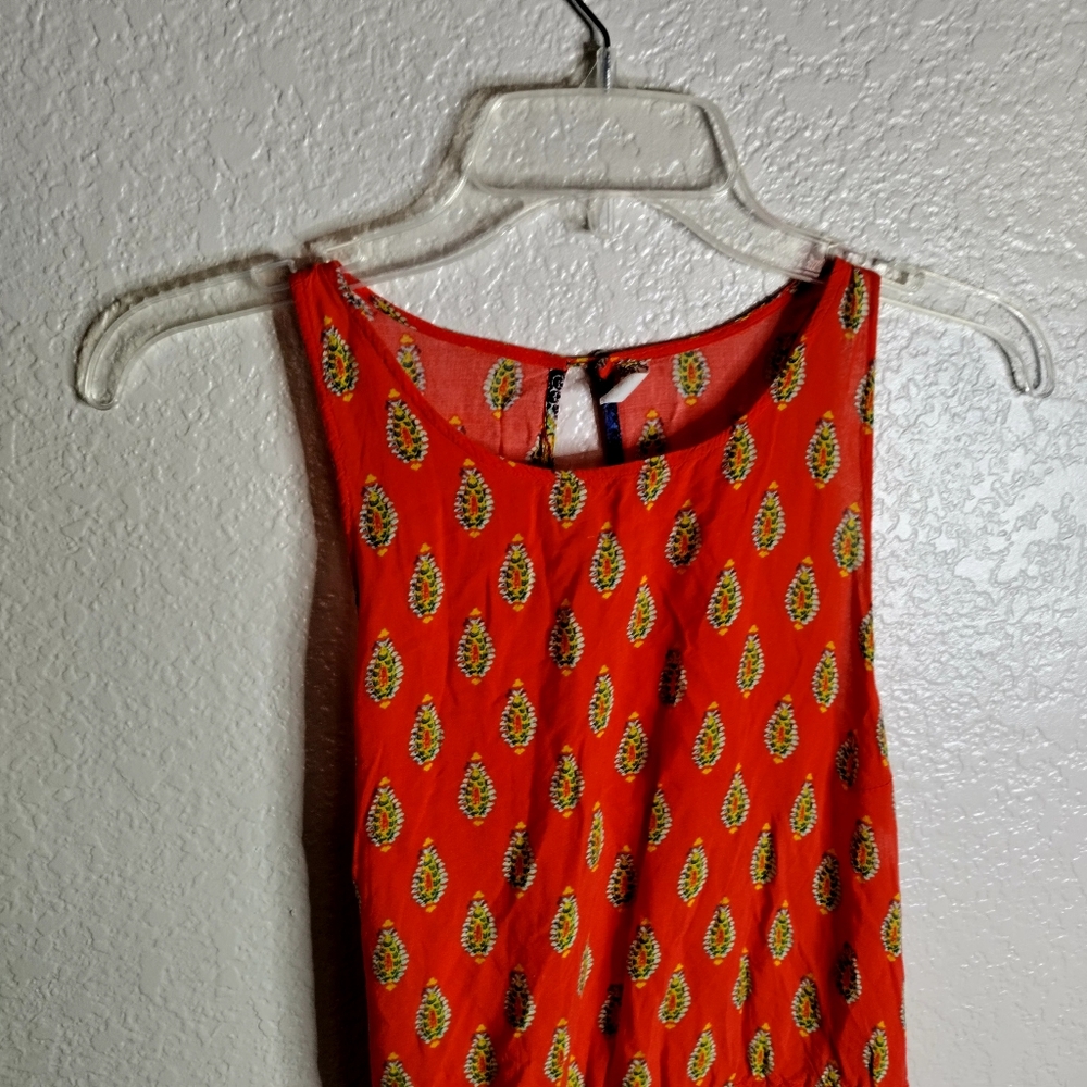 Intimately Free People Rendezvous Colorful Side Tie Dress Asymmetrical Sz L - Picture 3 of 7